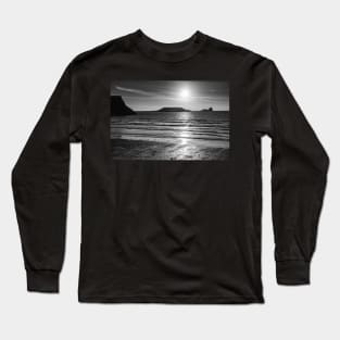 Worms Head, Rhossili Bay Long Sleeve T-Shirt